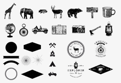 Free Adventure And Travel Graphics Collection - Adventure Vector Elements, HD Png Download, Transparent PNG