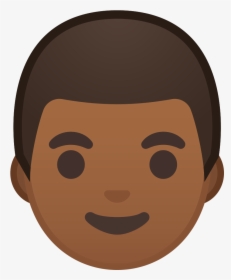Man Medium Dark Skin Tone Icon - Emoji Man Medium Skin, HD Png Download, Transparent PNG