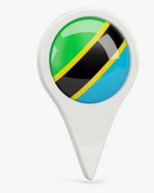 Tanzania Round Pin Icon 640 - Tanzania Flag Round Pin, HD Png Download, Transparent PNG