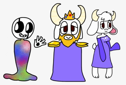 Here Goes Funtale Gaster,asgore,and Toriel    about - Cartoon, HD Png Download, Transparent PNG