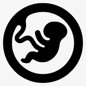 Embryo - Recycle Symbol Black Background, HD Png Download, Transparent PNG