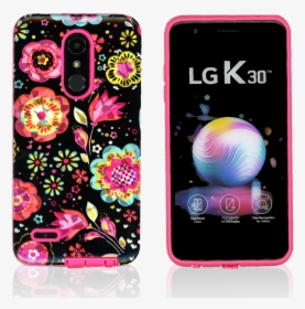 Lg K30 Mm Fancy Design Black Flora, HD Png Download, Transparent PNG