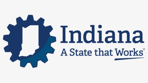 Indiana State Works Horizontal Blue - Indiana A State That Works Logo, HD Png Download, Transparent PNG