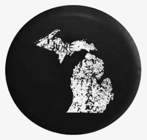Pure Michigan State Pride Jeep Camper Spare Tire Cover - Circle, HD Png Download, Transparent PNG