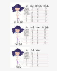 Size Guide For Knee High Socks And Tights - Doll, HD Png Download, Transparent PNG