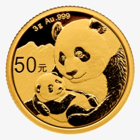 2019 3 Gram Chinese Gold Panda Obverse - Panda Gold Coin 2019, HD Png Download, Transparent PNG