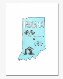 Indiana State Print - Poster, HD Png Download, Transparent PNG