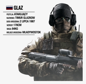 Glaz - Glass Rainbow Six Siege, HD Png Download, Transparent PNG