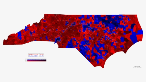 After The Battlegroundnorth Carolina 2012 Presidential - Nc Election Map 2016, HD Png Download, Transparent PNG