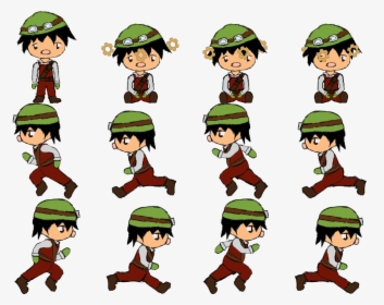 Transparent Game Character Png - Character Sprite Sheet Png, Png Download, Transparent PNG