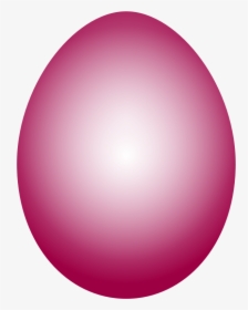 Easter Egg - Transparent Pink Easter Egg, HD Png Download, Transparent PNG