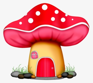 Transparent Red Mushroom Png - Mushroom Fairy House Drawing, Png Download, Transparent PNG