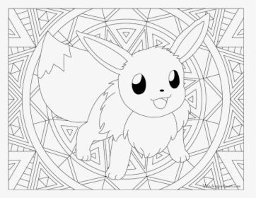 Adult Pokemon Page Eevee - Eevee Pokemon Coloring Pages, HD Png Download, Transparent PNG