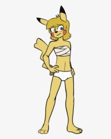 The Underwear D Pikachu Girl - Cartoon, HD Png Download, Transparent PNG