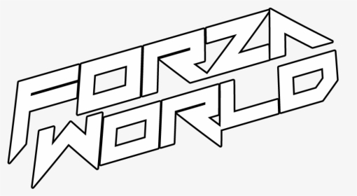 Forza World Text Only - Line Art, HD Png Download, Transparent PNG