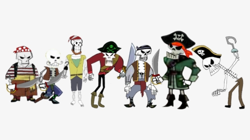 Larry Cliparts - Skeleton Pirate Clipart, HD Png Download, Transparent PNG
