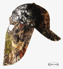 Mossy Oak Break Up - Camo Hat With Face Mask, HD Png Download, Transparent PNG