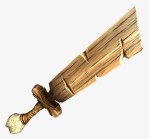 Sword In The Stone Png - Creativerse Wooden Sword, Transparent Png, Transparent PNG