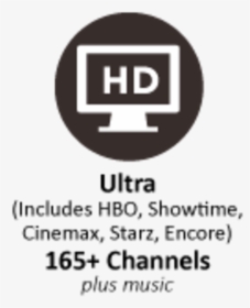 Ultra Video With All Premium Movie Channels - Circle, HD Png Download, Transparent PNG