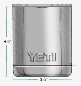 Yeti Rambler 10 Oz Lowball - Yeti 10 Oz Rambler Dimensions, HD Png Download, Transparent PNG