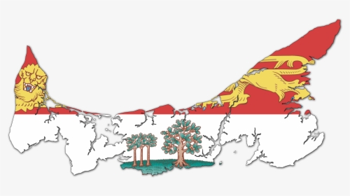 Prince Edward Island Png - Prince Edward Island Flag Map, Transparent Png, Transparent PNG