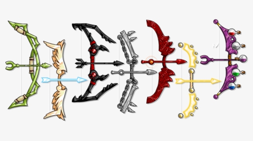Ebf5 Bows - Cool Looking Bow Fantasy, HD Png Download, Transparent PNG