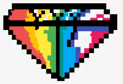 Pixel Art Minecraft Diamond, HD Png Download, Transparent PNG