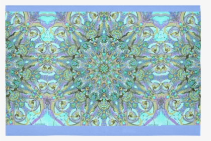 Blue Mandala Cotton Linen Wall Tapestry 60 X 40 - Motif, HD Png Download, Transparent PNG