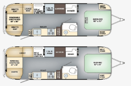 Airstream Tommy Bahama® Floorplan - Tommy Bahama Airstream Floorplan, HD Png Download, Transparent PNG