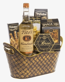 Perfect Score Vodka Gift Basket, Titos Gift Basket, - Tito's Handmade Vodka, HD Png Download, Transparent PNG