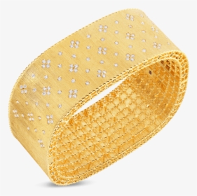 Roberto Coin Satin Finish Wide Bangle With Fleur De - Coin Purse, HD Png Download, Transparent PNG