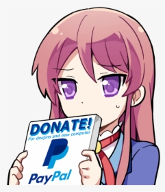 Paypal Anime Donate, HD Png Download, Transparent PNG