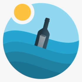 Message In A Bottle Icon Png, Transparent Png, Transparent PNG