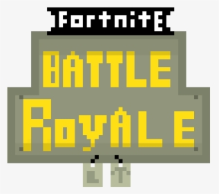 Fortnite Logo Transparent Pixel - Pixel Art Battle Royale, HD Png Download, Transparent PNG