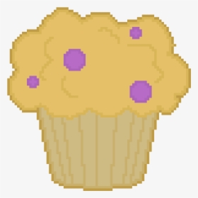Transparent Blueberry Muffin Clipart - Terraria King Slime Pixel Art, HD Png Download, Transparent PNG
