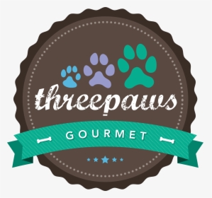 Threepaws Gourmet - Gourmet Dog Treats Logo, HD Png Download, Transparent PNG