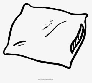 Clip Art Gorgeous Inspiration Pillow Coloring - Dibujo De Almohada Para Colorear, HD Png Download, Transparent PNG