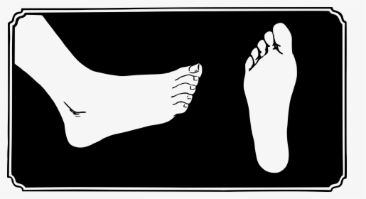 Big Foot Clipart Barefoot - Foot Leg Clipart, HD Png Download, Transparent PNG