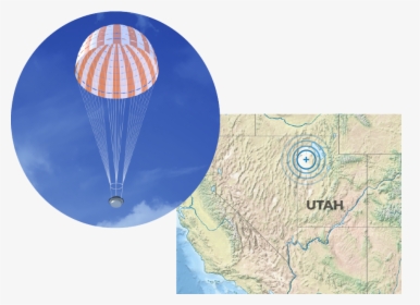 Parachute Landing In Utah Testing Zone - Atlas, HD Png Download, Transparent PNG