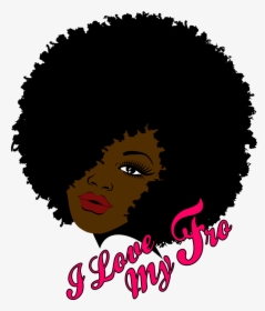 Afro Textured Hair Black African American Hair - Black Afro Transparent Background, HD Png Download, Transparent PNG