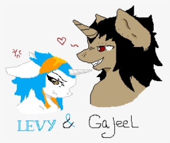 Levy And Gajeel As Mlp , Png Download - Cartoon, Transparent Png, Transparent PNG