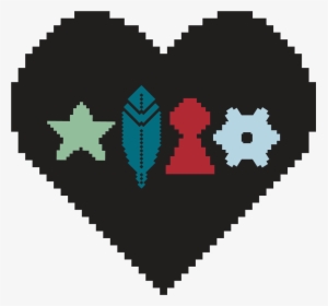 Pixel Art Emoji Heart, HD Png Download, Transparent PNG
