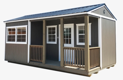 Corner Porch Cabin - Graceland Portable Buildings Side Porch Cabin, HD Png Download, Transparent PNG