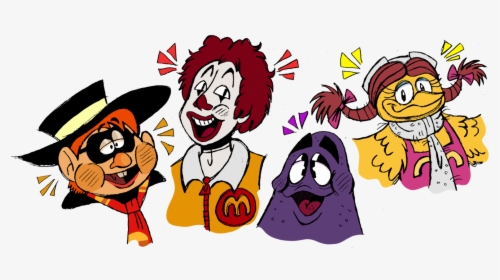 Clip Art Hamburglar Clipart - Ronald Mcdonald Fanart, HD Png Download, Transparent PNG