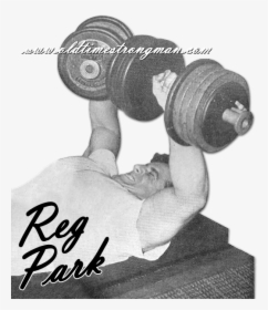 Reg Park Dumbbell Bench Pres - Reg Park Programme, HD Png Download, Transparent PNG