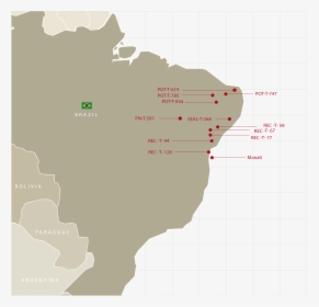 Map Brazil Blocks - America Latina, HD Png Download, Transparent PNG
