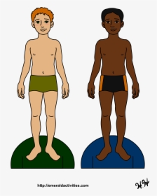 Boy With Dollr Clipart Collection - Paper Doll Images Boy, HD Png Download, Transparent PNG