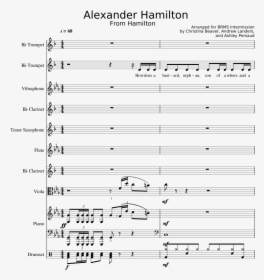 Alexander Hamilton Clarinet Sheet Music, HD Png Download, Transparent PNG