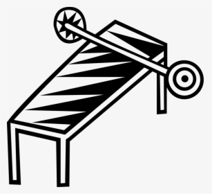 Vector Illustration Of Bench Press Used In Weight Training,, HD Png Download, Transparent PNG