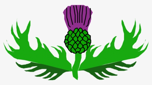 Thistle Border Clip Art Clipground Christmas Garland - Clip Art Scottish Thistle, HD Png Download, Transparent PNG